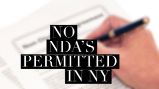 No NDA’s permitted in NY